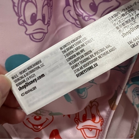 Disney 2X Halter Pastel Character Swim Suit One Piece NWT O2 - Picture 5 of 8